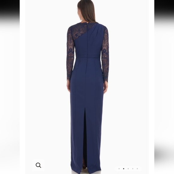 JS Collection Maria Scallop Column Gown - Picture 6 of 13